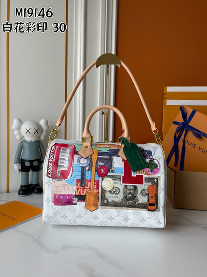 Travel Patchwork Boston Bag