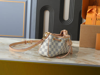 Leather LV Handbag Gold-Tone Hardware