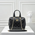 Small Bowling Bag In Black & Gold