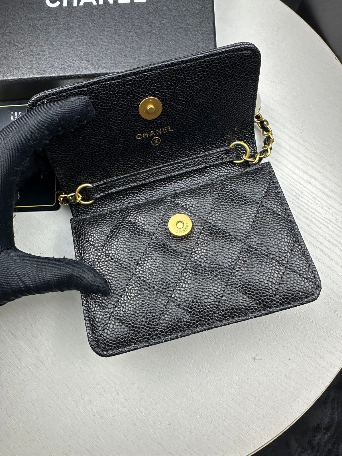 Pearl Crush Mini Flap Bag