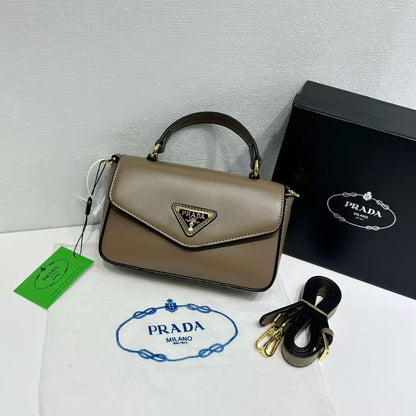 Triangle Logo Flap Shoulder Bag