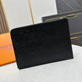 Pebble-Grain Leather Pouch