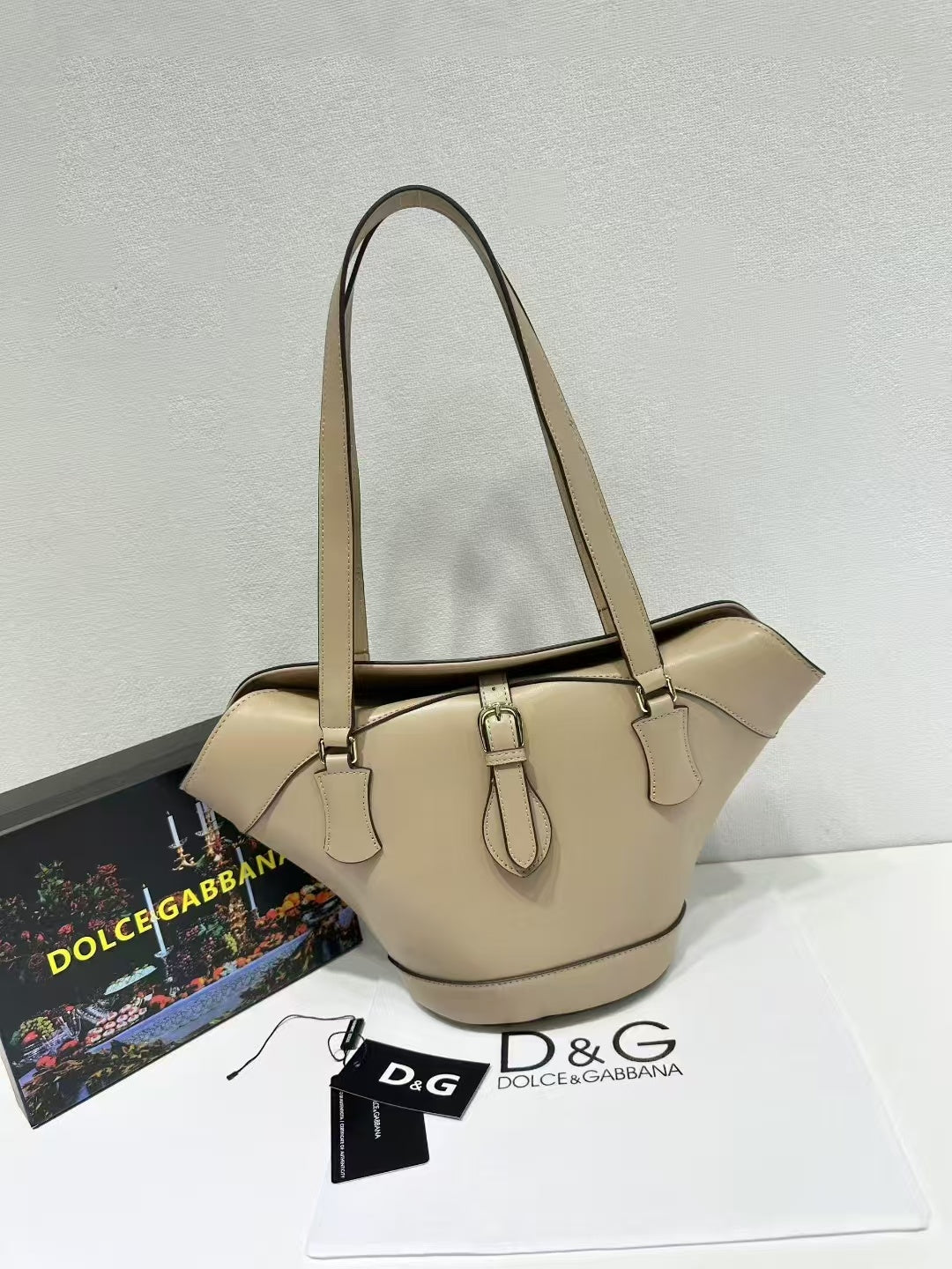 Capri Coffa Leather Tote Bag