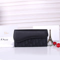 Saddle Black Cotton Wallet