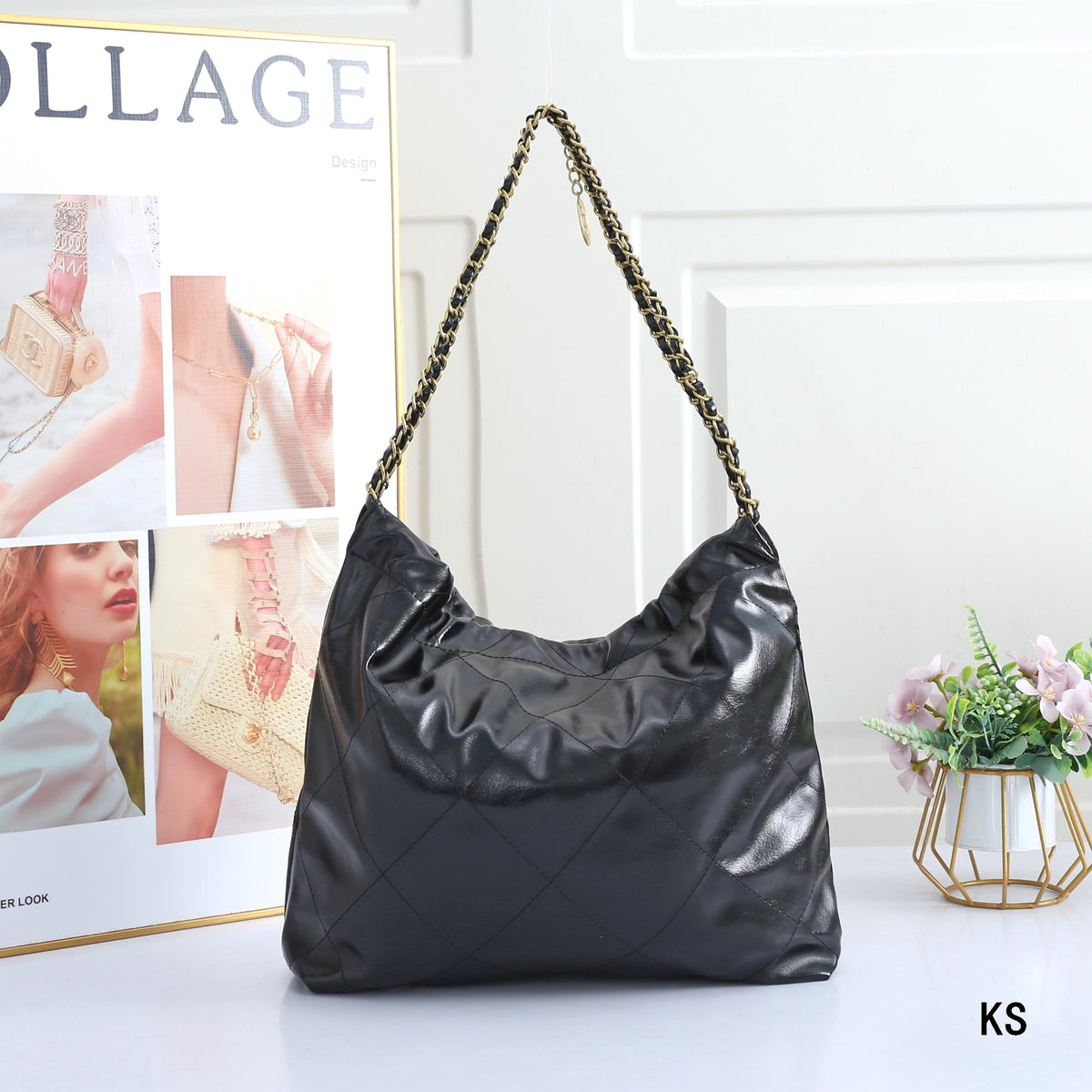 CC 25 Crafted Handbag & Matching Pouch