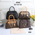 Classic Top Handle Satchel Bag with Chain Accent