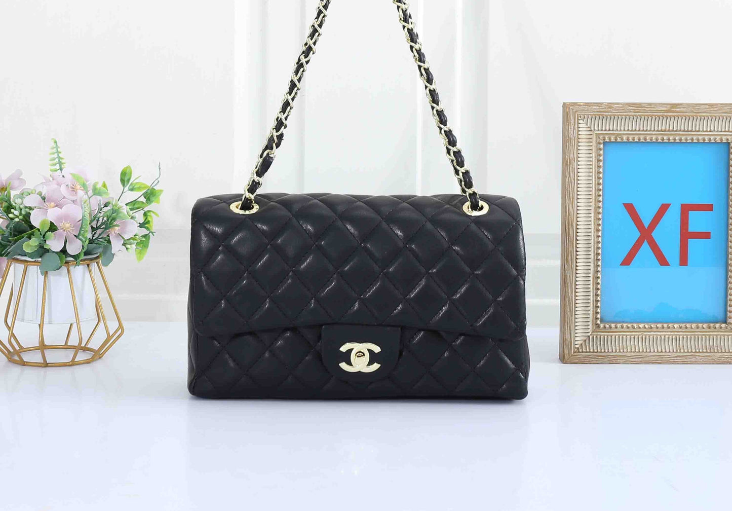 Classic Leather Flap Shoulder Bag
