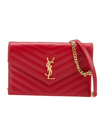 Cassandre Envelope Mini Matelasse Leather Shoulder Bag