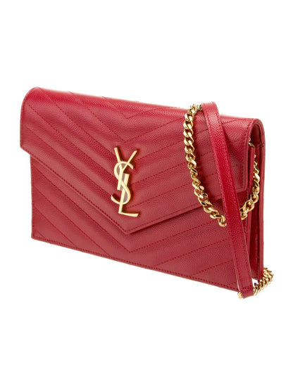 Cassandre Envelope Mini Matelasse Leather Shoulder Bag