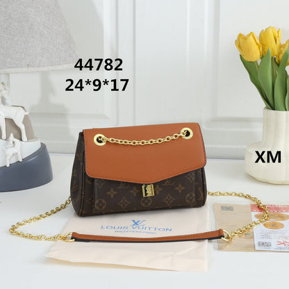 Monogram Chain Flap Shoulder Bag
