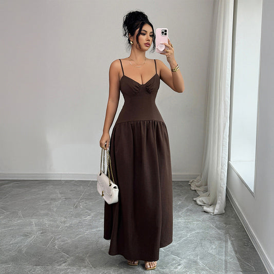Women's Elegant Vintage-style Slip Dress