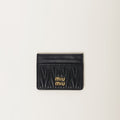 Miu Matelasse Nappa Card Holder