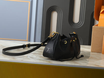 Leather LV Handbag Gold-Tone Hardware