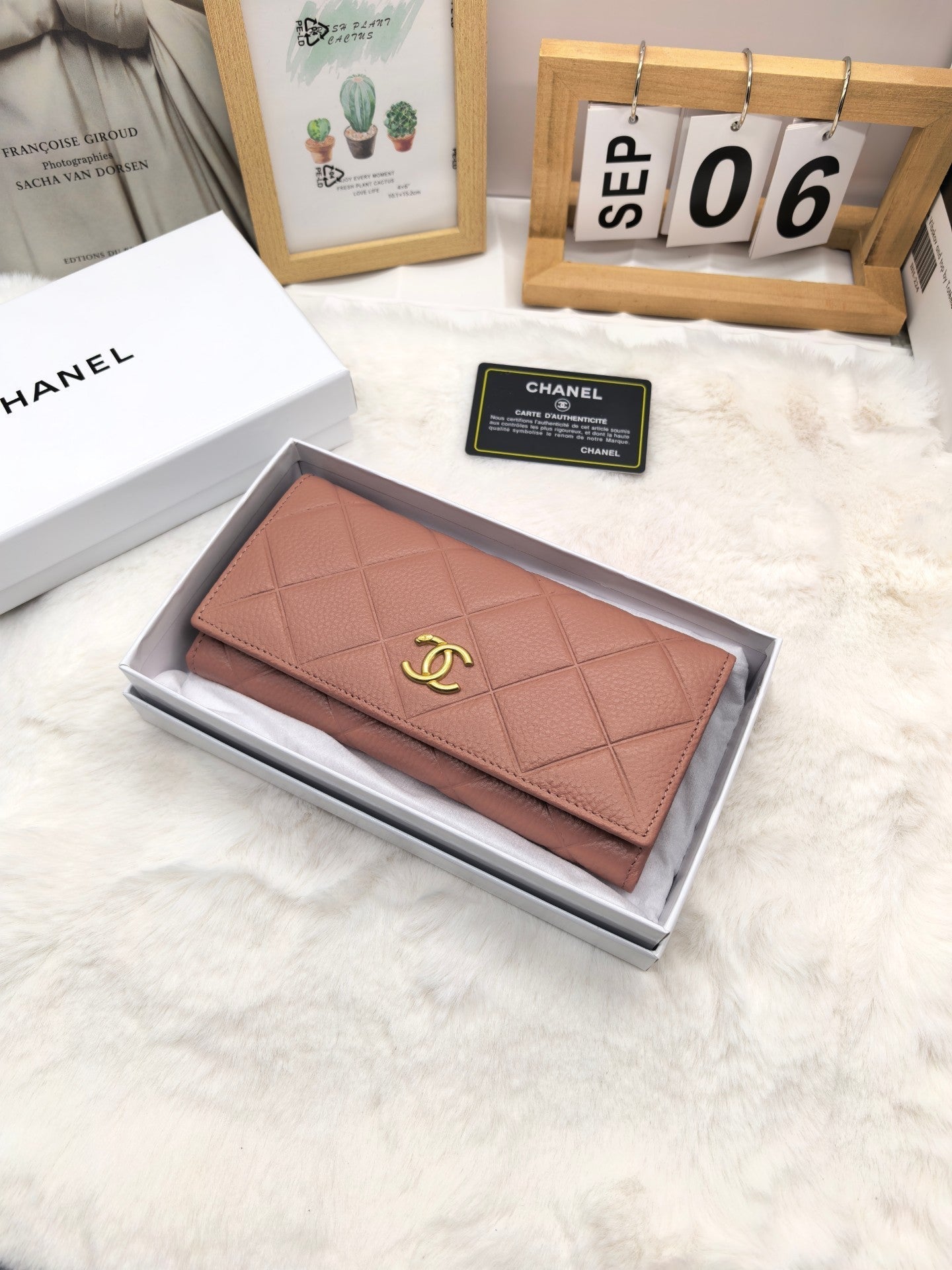 Quilted Long Wallet