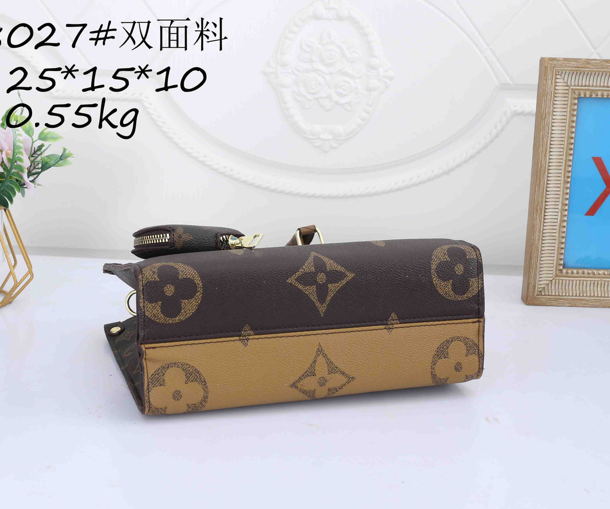 Premium Monogram Mini Tote Bag with Coin Purse