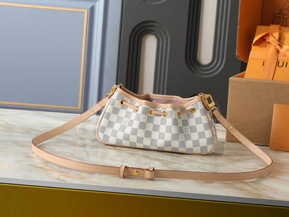 Leather LV Handbag Gold-Tone Hardware