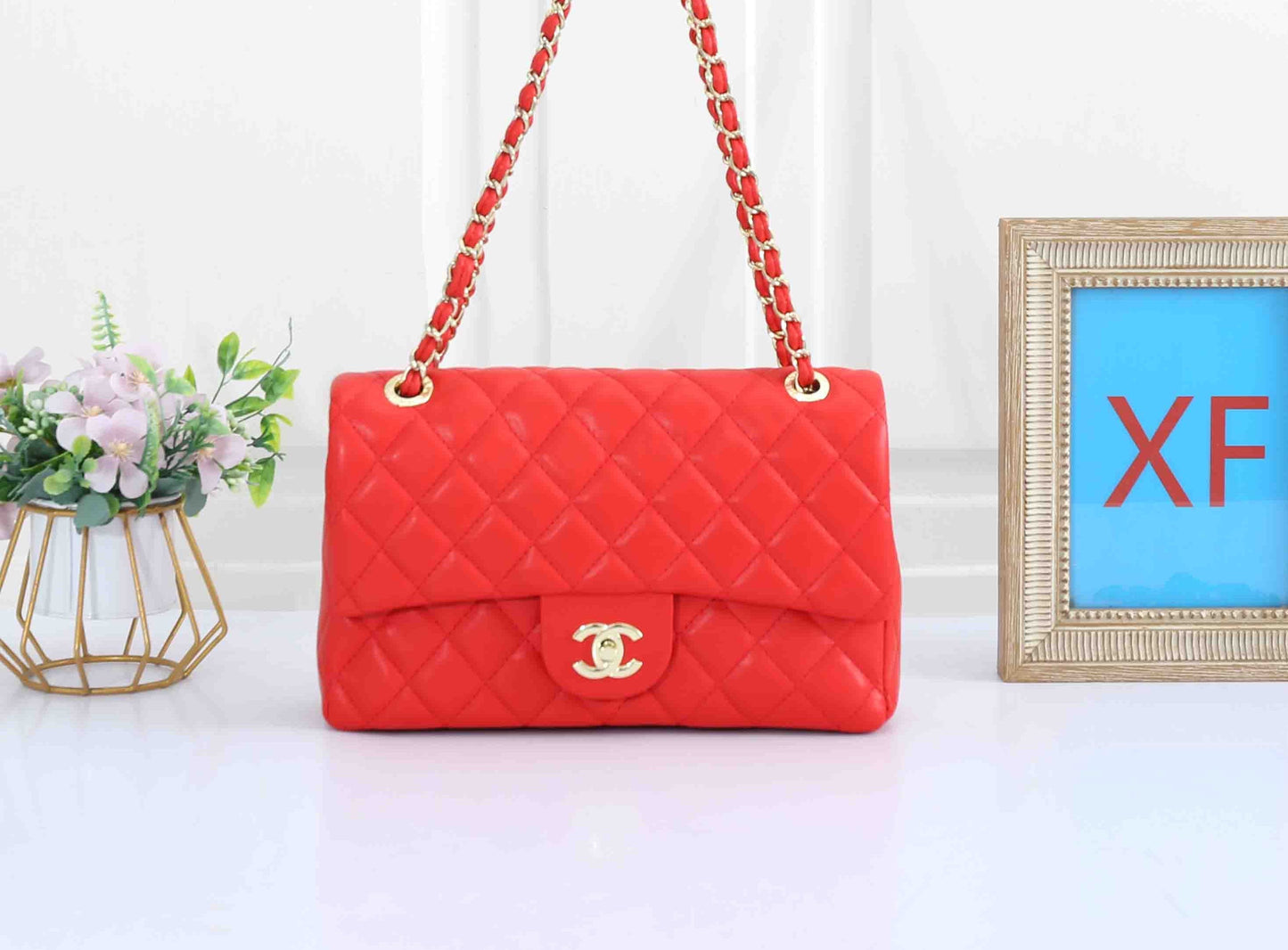 Classic Leather Flap Shoulder Bag