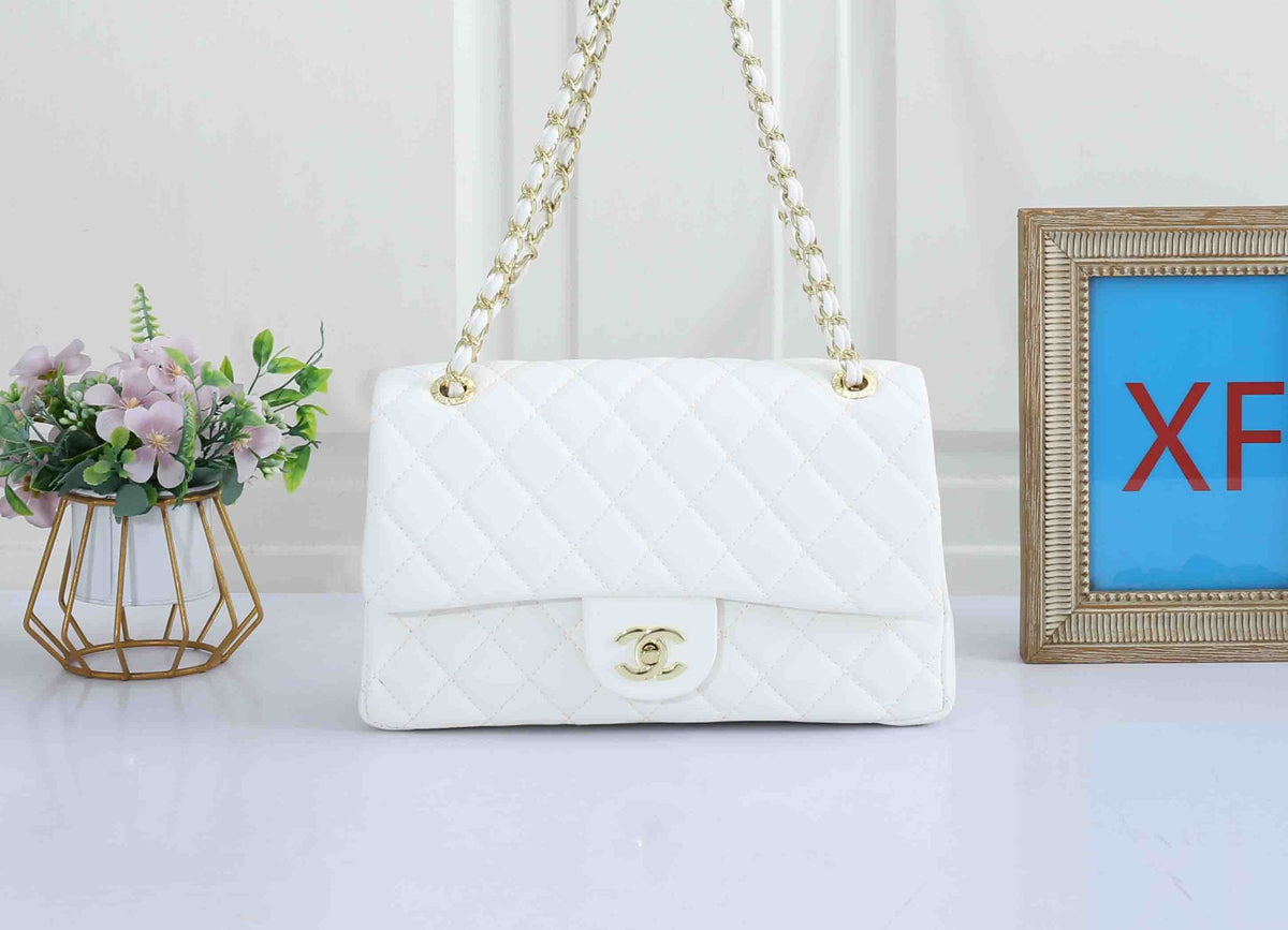 Classic Leather Flap Shoulder Bag