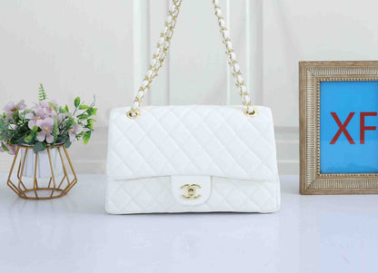 Classic Leather Flap Shoulder Bag