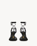 BABYLONE sandals in metallic leather