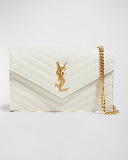 Cassandre Envelope Mini Matelasse Leather Shoulder Bag